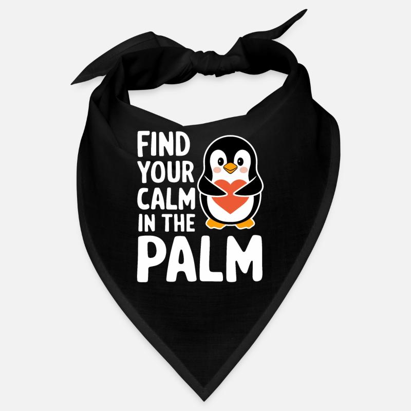 Finde Deine Ruhe In Der Hand Mit Pinguin Bandana