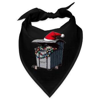 Dumpster Diving Mülltaucher Trash Picker - Bandana - Schwarz - Vorne