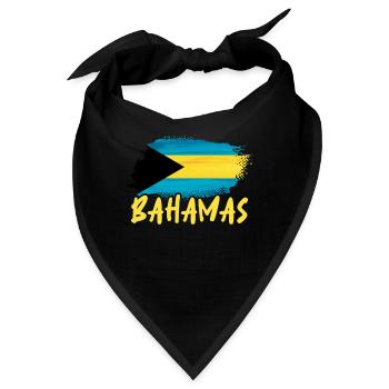 Bahamas Karibik Insel Atlantik Sommer Geschenk - Bandana - Schwarz - Vorne