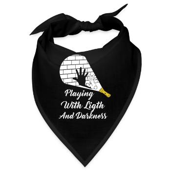 Spiel Mit Licht und Dunkelheit Schatten - Bandana - Schwarz - Vorne
