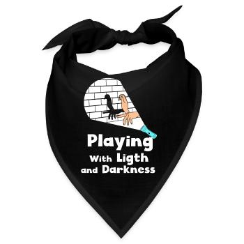 Schattenpuppentheater Show Kunst - Bandana - Schwarz - Vorne