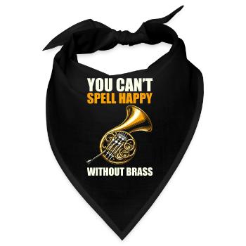 Hornist French Horn - Bandana - Schwarz - Vorne
