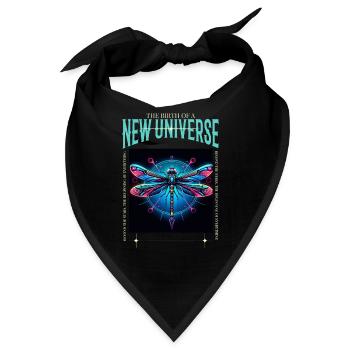 Dragonfly in New Universe - Bandana - Schwarz - Vorne