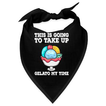 Ich werde Gelato My Time Cream aufnehmen - Bandana - Schwarz - Vorne