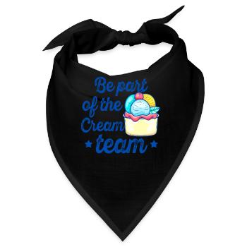 Werden Sie Teil des Cream Teams Sweet Cream - Bandana - Schwarz - Vorne
