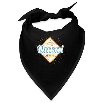 Dubai Vereinigte Arabische Emirate Vintage UAE - Bandana - Schwarz - Vorne