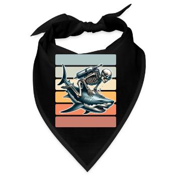 Tauchen Taucher - Bandana - Schwarz - Vorne