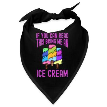 Sherbet This Bring Me An Gelato Cream - Bandana - Schwarz - Vorne