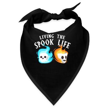 Living The Spook Life Ghost Bait - Bandana - Schwarz - Vorne