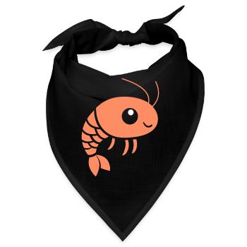 Garnele - Bandana - Schwarz - Vorne
