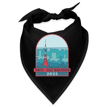 Tokyo - Halbmarathon – 2025 - Bandana - Schwarz - Vorne