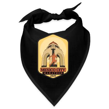 Mexico City - Marathon – 2025 - Bandana - Schwarz - Vorne