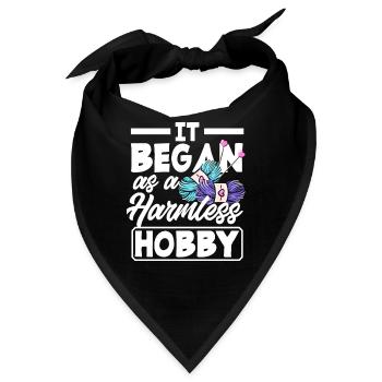 Stricken Es Begann Als Harmloses Hobby - Bandana - Schwarz - Vorne