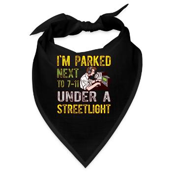 Amateur Unter Einer Straßenlaterne Amateurfunk - Bandana - Schwarz - Vorne
