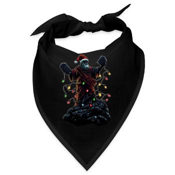 Moses Weihnachtsmütze Xmas - Bandana - Schwarz - Vorne