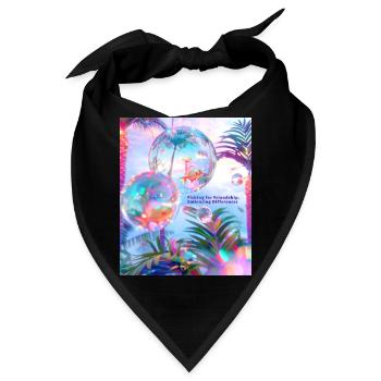 Fischen für Freundschaft Unterschiede annehmen - Bandana - Schwarz - Vorne