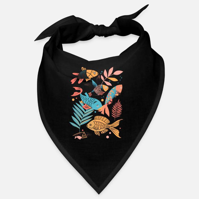 Fischen Cartoon Stil Bandana