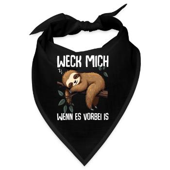Weck Mich Wenn Alles Vorbei Ist / Langschläfer - Bandana - Schwarz - Vorne
