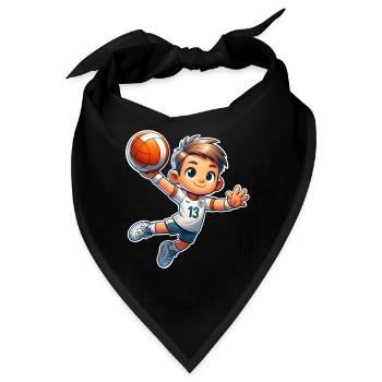 Handball Handballer - Bandana - Schwarz - Vorne