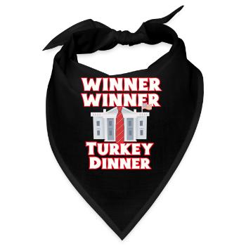  Gewinner thanksgiving dinner - Bandana - Schwarz - Vorne
