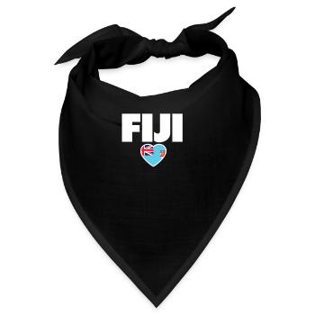 Fiji Fidschi Fidschianische Flagge Fidschianer - Bandana - Schwarz - Vorne