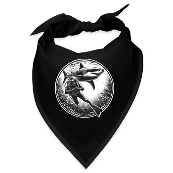 Tauchen Taucher - Bandana - Schwarz - Vorne