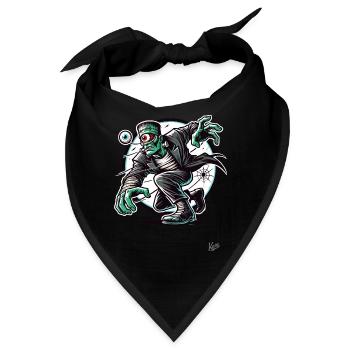Das Grüne Zyklop Untoter Zombie-Monster - Bandana - Schwarz - Vorne