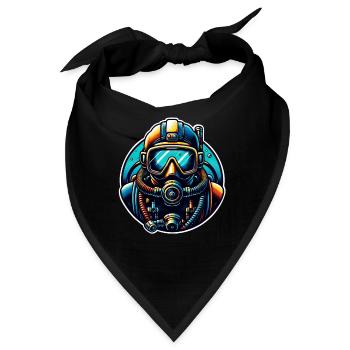 Tauchen Taucher - Bandana - Schwarz - Vorne