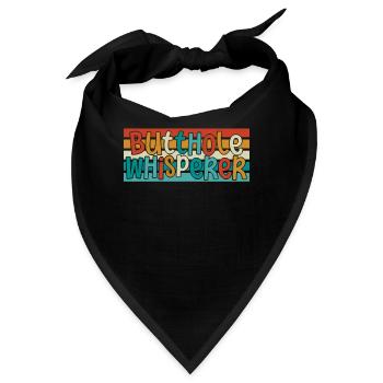Arschloch-Flüsterer - Bandana - Schwarz - Vorne
