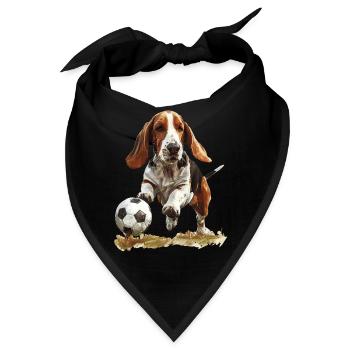 Basset - Bandana - Schwarz - Vorne