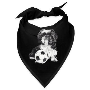 Shih Tzu - Bandana - Schwarz - Vorne