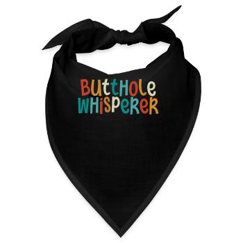 Arschloch-Flüsterer - Bandana - Schwarz - Vorne