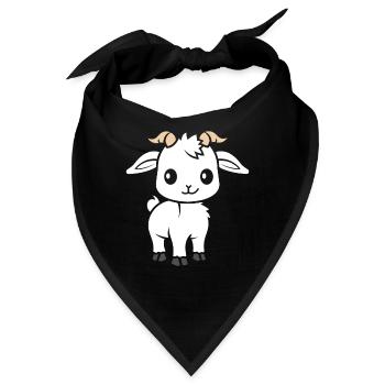 Ziegenbock - Bandana - Schwarz - Vorne
