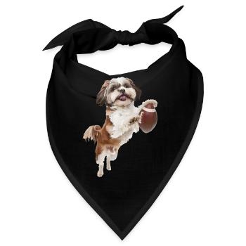 Shih Tzu - Bandana - Schwarz - Vorne