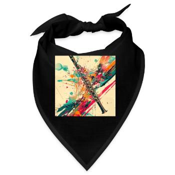 Querflöte - Bandana - Schwarz - Vorne