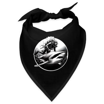 Tauchen Taucher - Bandana - Schwarz - Vorne