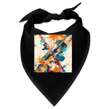 Querflöte - Bandana - Schwarz - Vorne
