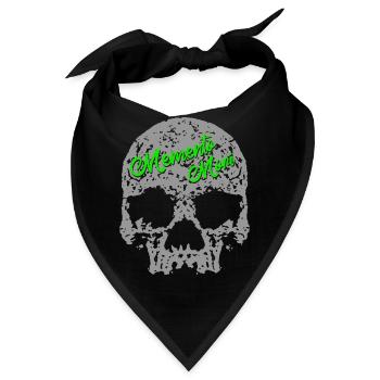 Memento Mori Schädel - Bandana - Schwarz - Vorne