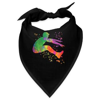 Weitspringer Weitspringen Kinder Weitsprung - Bandana - Schwarz - Vorne