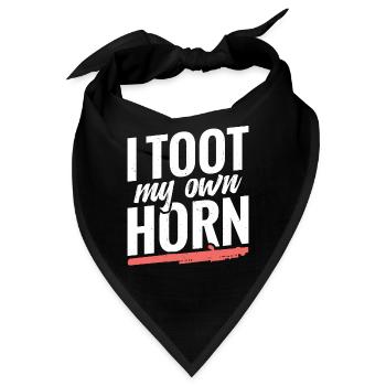 Piccolos, Ich Tue Mein Eigenes Horn - Bandana - Schwarz - Vorne
