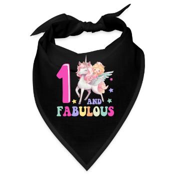 1 And Fabulous - Bandana - Schwarz - Vorne
