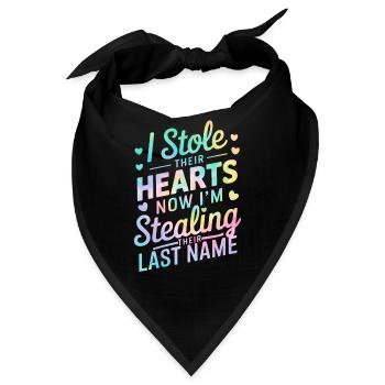 Lustige Adoption Tie Dye Pflegefamilie Elternschaft - Bandana - Schwarz - Vorne