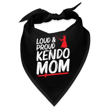 Loud & Proud Kendo Mom - Bandana - Schwarz - Vorne
