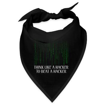 Cybersicherheitsexpertise von ethischen Hackern - Bandana - Schwarz - Vorne
