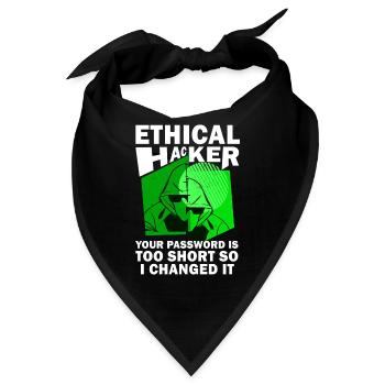 Cybersicherheitsexpertise von ethischen Hackern - Bandana - Schwarz - Vorne