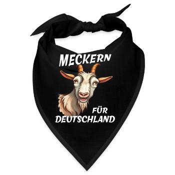 ZIEGE MECKERN FÜR DEUTSCHLAND - Bandana - Schwarz - Vorne