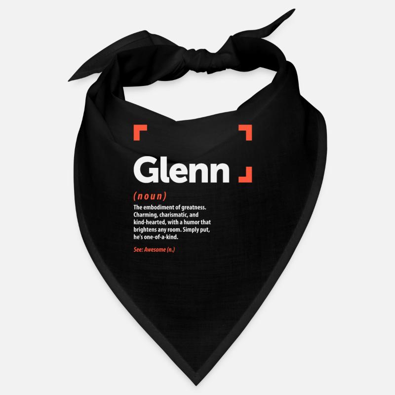 Glenn Definition Personalized Name Glenn - Bandana - black