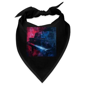 Klavier - Bandana - Schwarz - Vorne