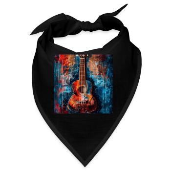 Ukulele - Bandana - Schwarz - Vorne