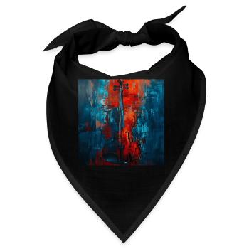 Violine - Bandana - Schwarz - Vorne